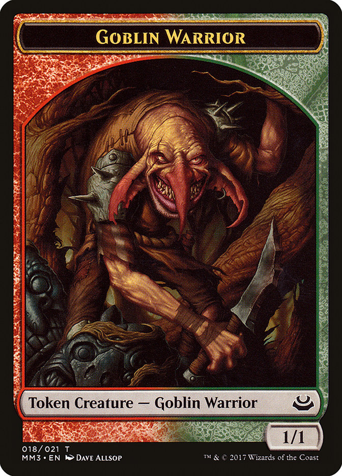 Goblin Warrior [Modern Masters 2017 Tokens] | Exor Games Bridgewater