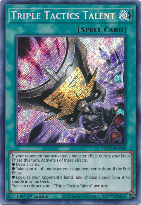 Triple Tactics Talent [ROTD-EN062] Secret Rare | Exor Games Bridgewater