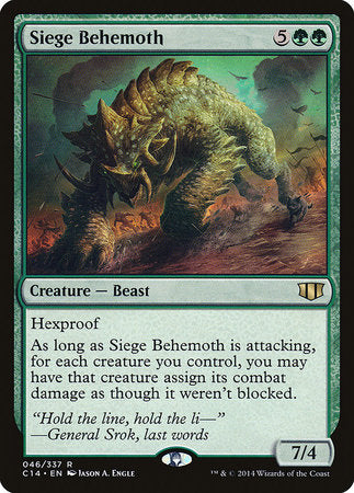 Siege Behemoth [Commander 2014] | Exor Games Bridgewater