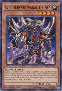 Evil HERO Infernal Gainer (Shatterfoil) [BP03-EN032] Common | Exor Games Bridgewater