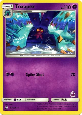 Toxapex (97/236) (Mewtwo Deck) [Battle Academy 2020] | Exor Games Bridgewater