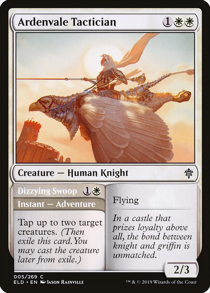 Ardenvale Tactician // Dizzying Swoop [Throne of Eldraine] | Exor Games Bridgewater