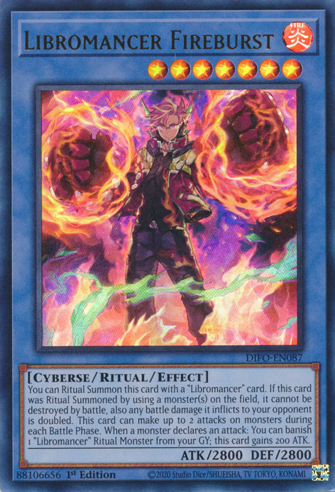 Libromancer Fireburst [DIFO-EN087] Ultra Rare | Exor Games Bridgewater