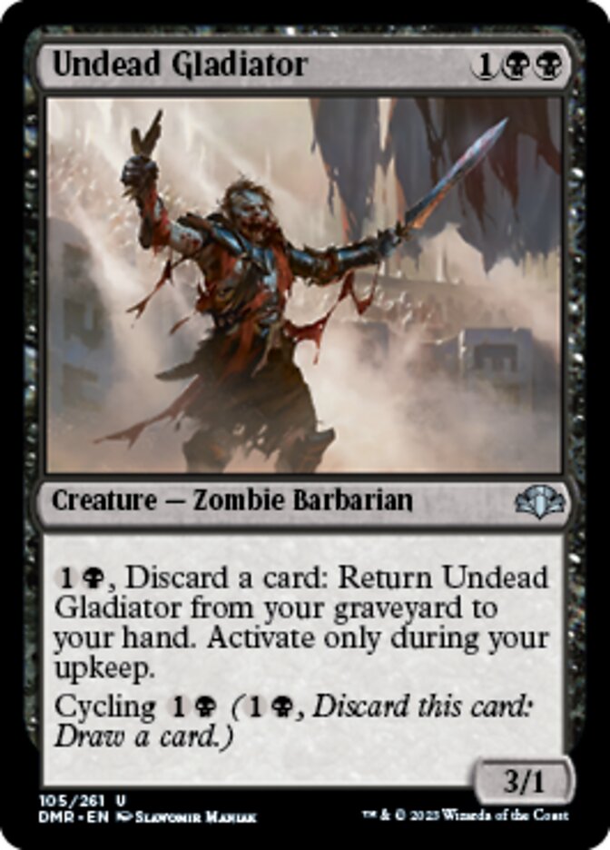 Undead Gladiator [Dominaria Remastered] | Exor Games Bridgewater