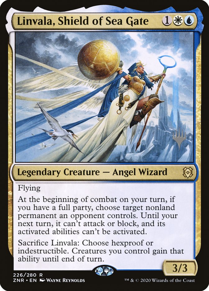 Linvala, Shield of Sea Gate (Promo Pack) [Zendikar Rising Promos] | Exor Games Bridgewater