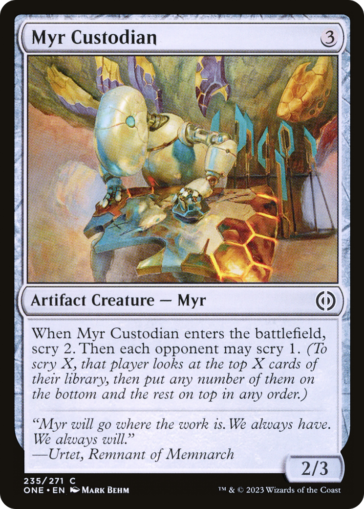 Myr Custodian [Phyrexia: All Will Be One] | Exor Games Bridgewater