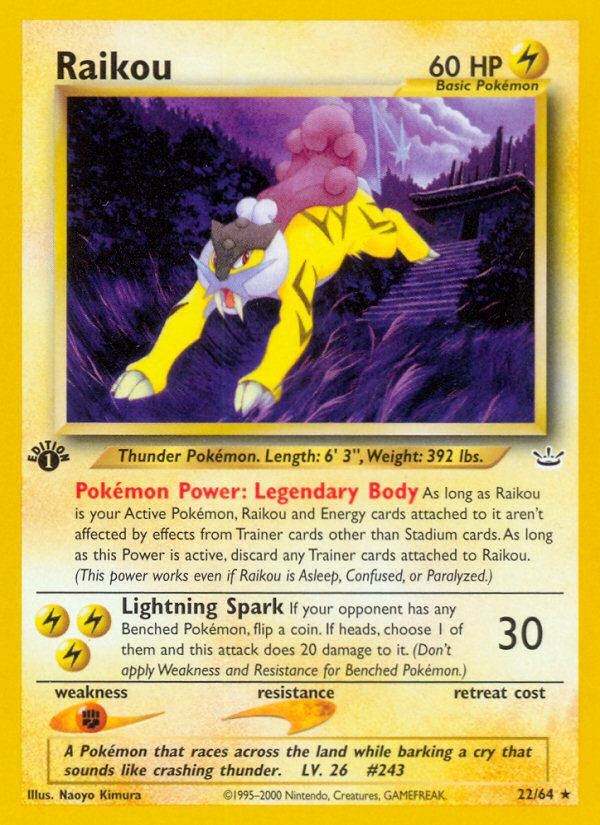 Raikou (22/64) [Neo Revelation 1st Edition] | Exor Games Bridgewater