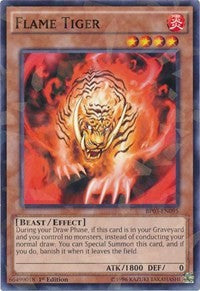 Flame Tiger (Shatterfoil) [BP03-EN095] Rare | Exor Games Bridgewater