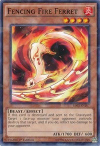 Fencing Fire Ferret (Shatterfoil) [BP03-EN107] Rare | Exor Games Bridgewater