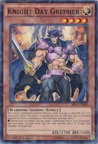 Knight Day Grepher (Shatterfoil) [BP03-EN109] Rare | Exor Games Bridgewater