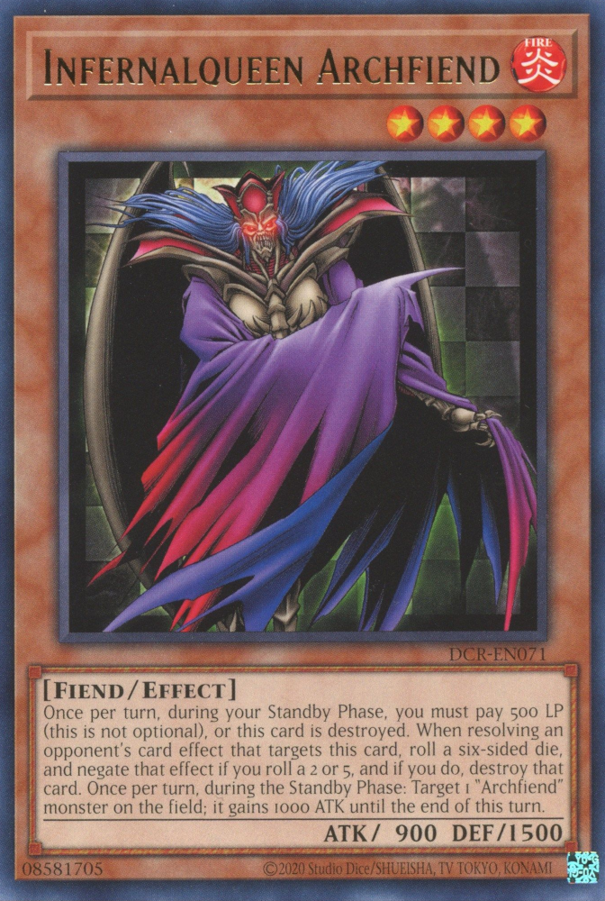 Infernalqueen Archfiend [DCR-EN071] Rare | Exor Games Bridgewater