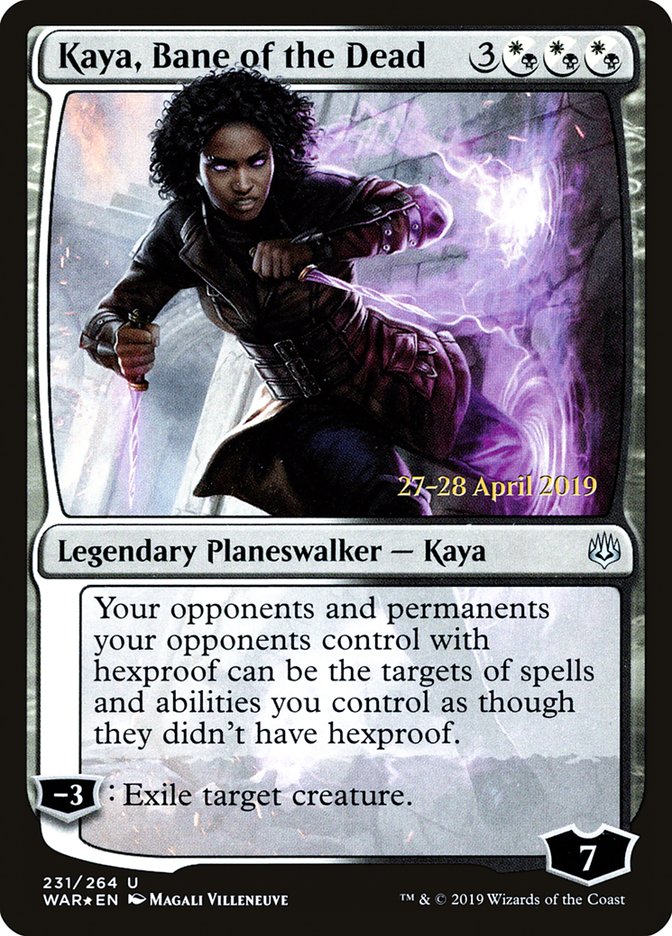 Kaya, Bane of the Dead  [War of the Spark Prerelease Promos] | Exor Games Bridgewater