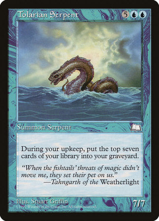 Tolarian Serpent [Weatherlight] | Exor Games Bridgewater