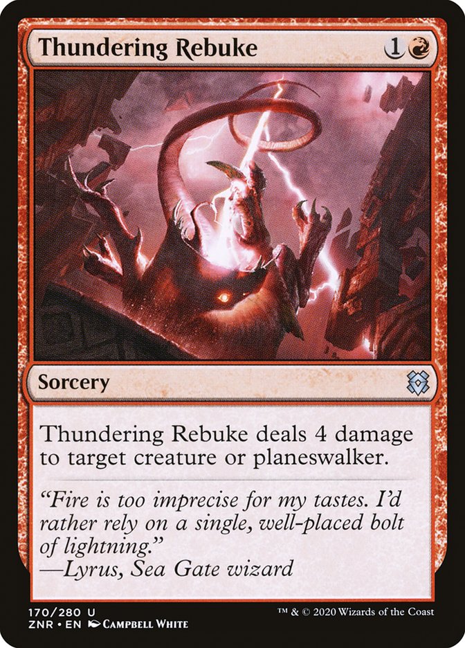 Thundering Rebuke [Zendikar Rising] | Exor Games Bridgewater