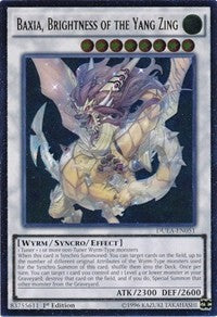 Baxia, Brightness of the Yang Zing (UTR) [DUEA-EN051] Ultimate Rare | Exor Games Bridgewater