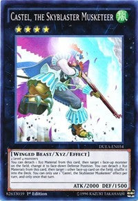 Castel, the Skyblaster Musketeer [DUEA-EN054] Super Rare | Exor Games Bridgewater