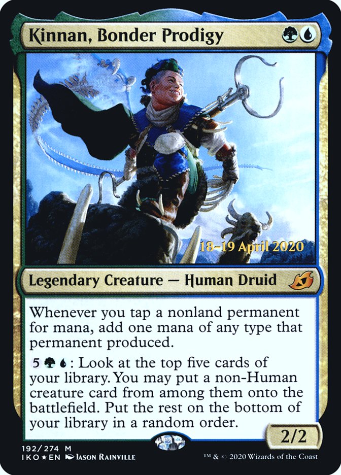 Kinnan, Bonder Prodigy  [Ikoria: Lair of Behemoths Prerelease Promos] | Exor Games Bridgewater