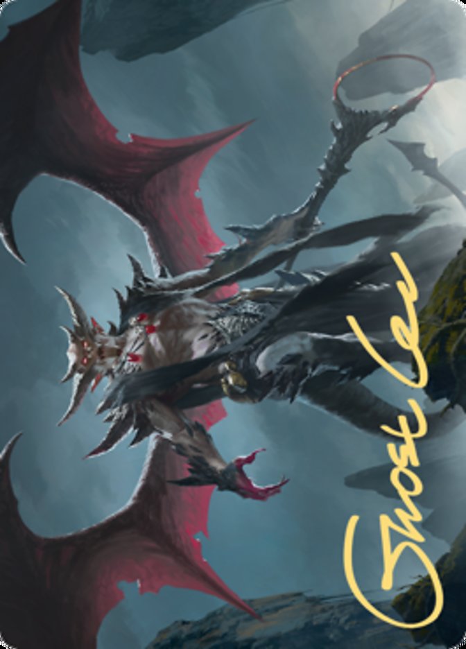 Taborax, Hope's Demise Art Card (Gold-Stamped Signature) [Zendikar Rising Art Series] | Exor Games Bridgewater