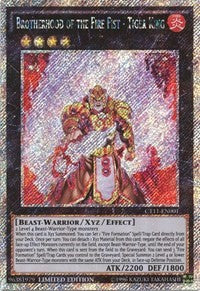 Brotherhood of the Fire Fist - Tiger King [CT11-EN001] Secret Rare | Exor Games Bridgewater