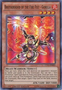 Brotherhood of the Fire Fist - Gorilla [CT11-EN003] Super Rare | Exor Games Bridgewater