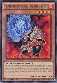 Brotherhood of the Fire Fist - Rhino [MP14-EN014] Rare | Exor Games Bridgewater