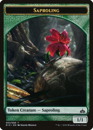 Saproling Token (003) [Rivals of Ixalan Tokens] | Exor Games Bridgewater