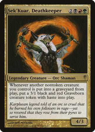 Sek'Kuar, Deathkeeper [Coldsnap] | Exor Games Bridgewater