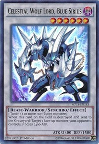 Celestial Wolf Lord, Blue Sirius [MP14-EN183] Ultra Rare | Exor Games Bridgewater