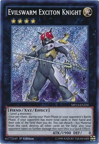 Evilswarm Exciton Knight [MP14-EN224] Secret Rare | Exor Games Bridgewater