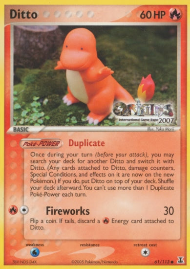 Ditto (61/113) (Origins Game Fair 2007) [EX: Delta Species] | Exor Games Bridgewater