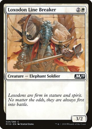 Loxodon Line Breaker [Core Set 2019] | Exor Games Bridgewater