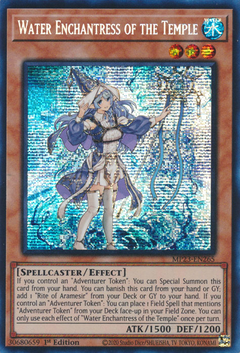 Water Enchantress of the Temple [MP23-EN265] Prismatic Secret Rare | Exor Games Bridgewater