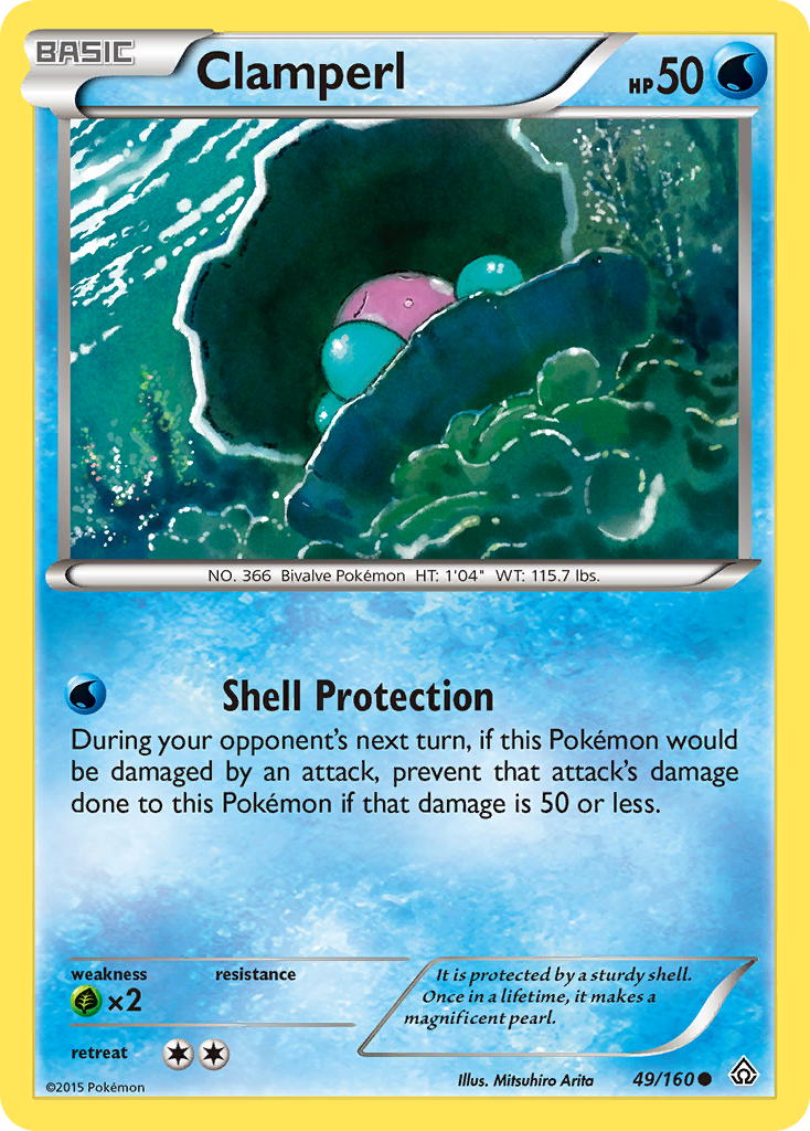 Clamperl (49/160) [XY: Primal Clash] | Exor Games Bridgewater