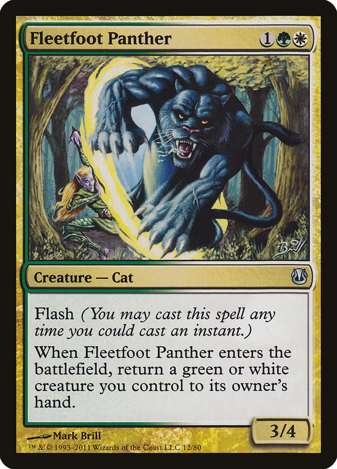 Fleetfoot Panther [Duel Decks: Ajani vs. Nicol Bolas] | Exor Games Bridgewater