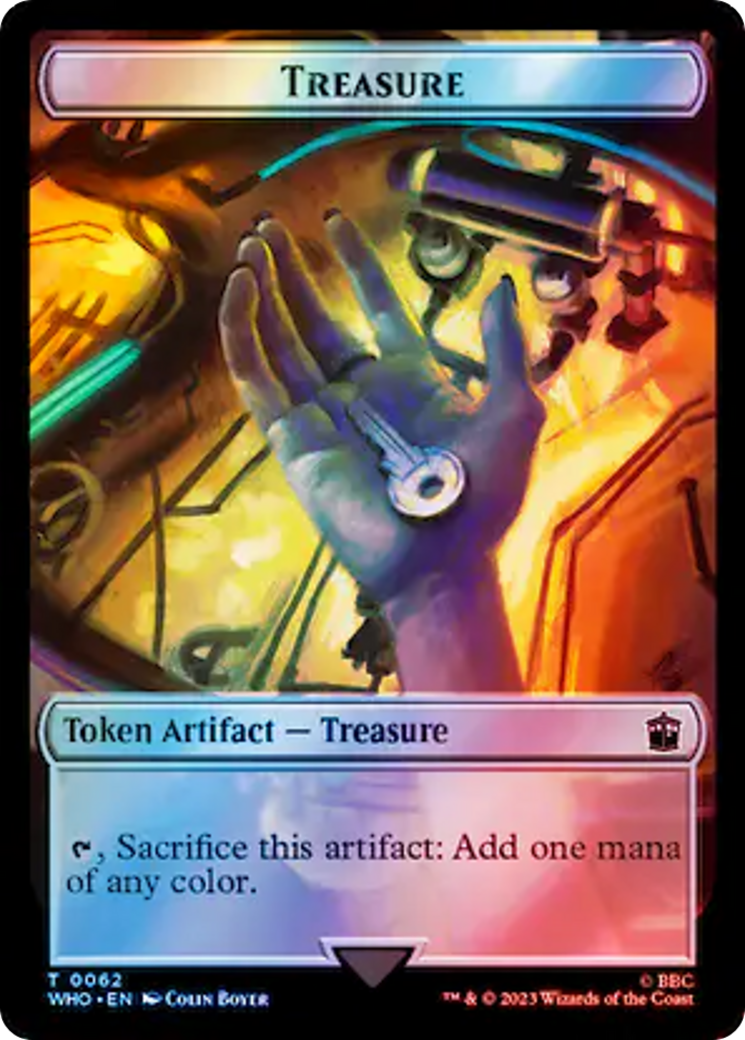 Copy // Treasure (0062) Double-Sided Token (Surge Foil) [Doctor Who Tokens] | Exor Games Bridgewater