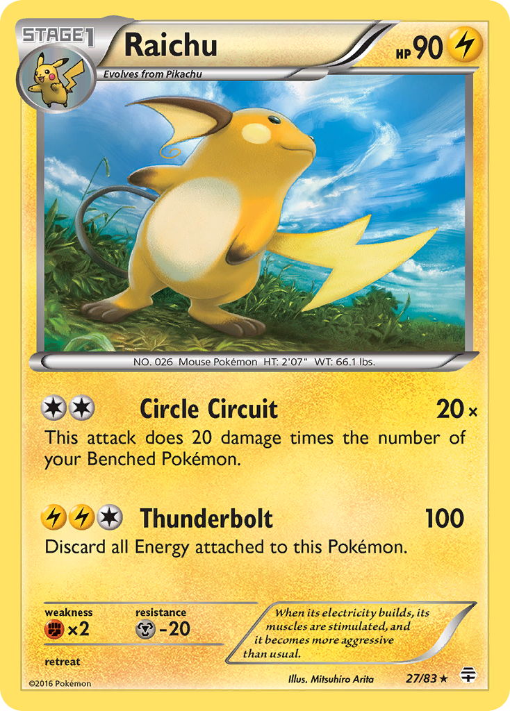 Raichu (27/83) [XY: Generations] | Exor Games Bridgewater