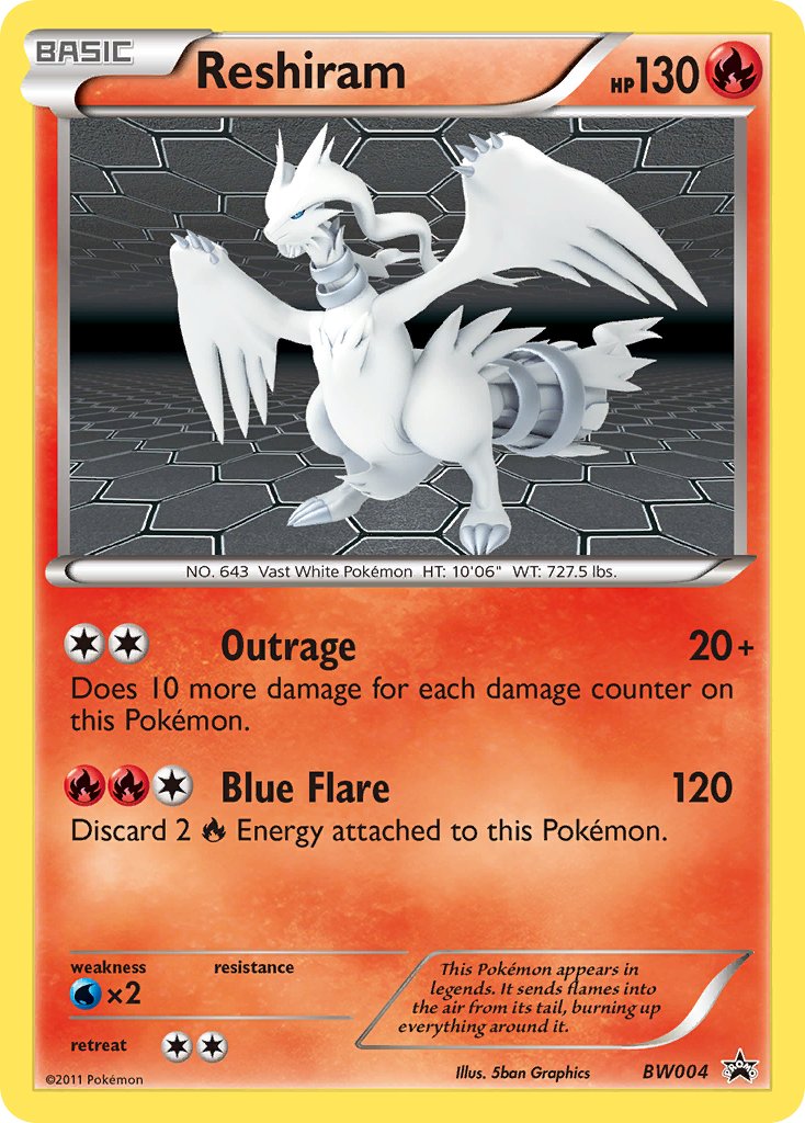 Reshiram (BW004) [Black & White: Black Star Promos] | Exor Games Bridgewater