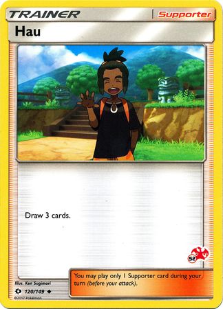 Hau (120/149) (Charizard Stamp #52) [Battle Academy 2020] | Exor Games Bridgewater