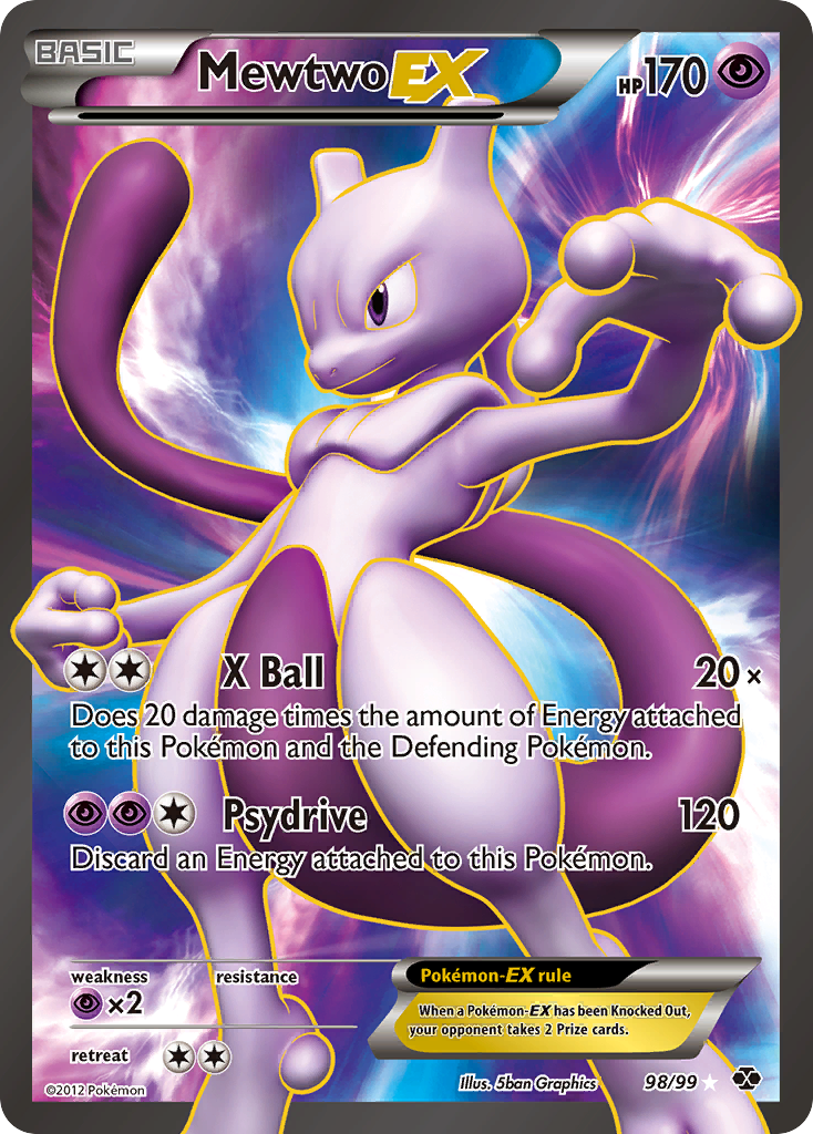 Mewtwo EX (98/99) [Black & White: Next Destinies] | Exor Games Bridgewater