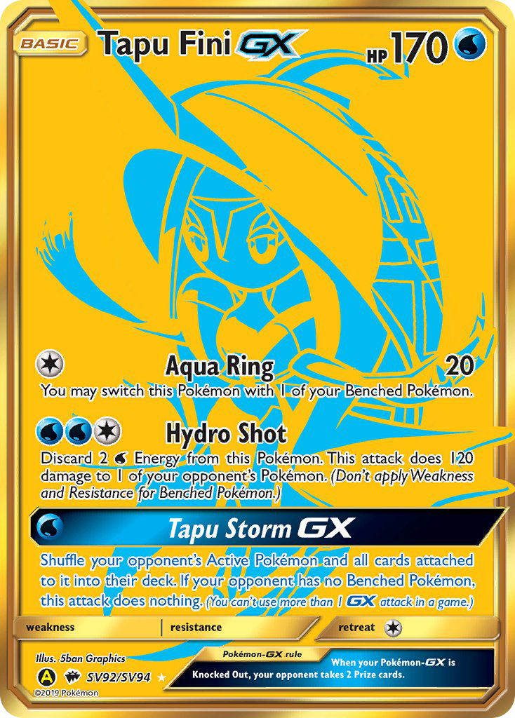 Tapu Fini GX (SV92/SV94) [Sun & Moon: Hidden Fates - Shiny Vault] | Exor Games Bridgewater