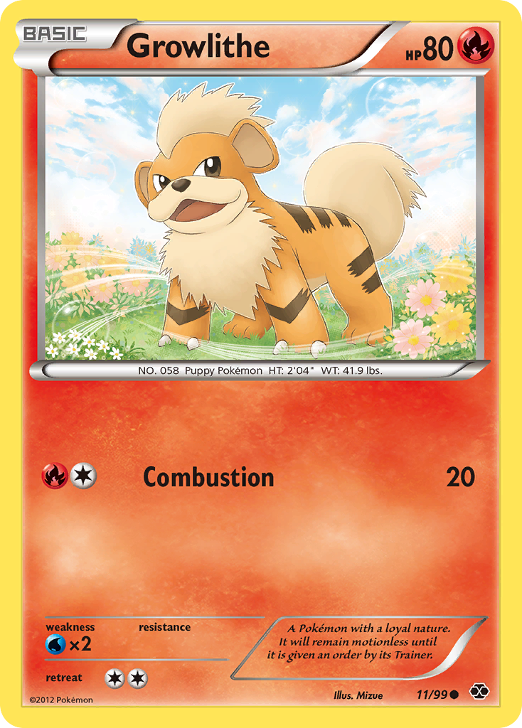 Growlithe (11/99) [Black & White: Next Destinies] | Exor Games Bridgewater