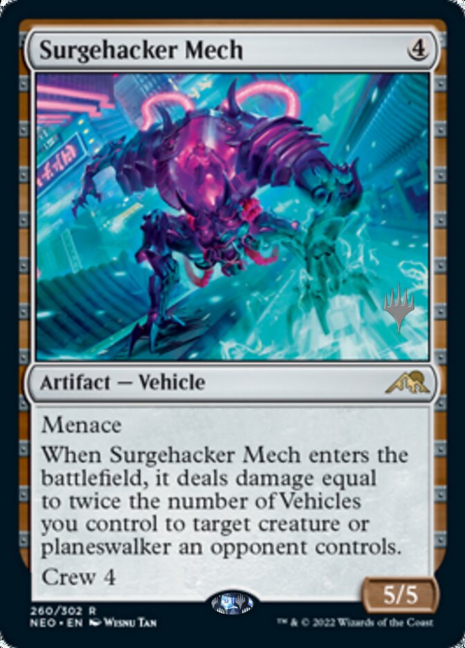 Surgehacker Mech (Promo Pack) [Kamigawa: Neon Dynasty Promos] | Exor Games Bridgewater