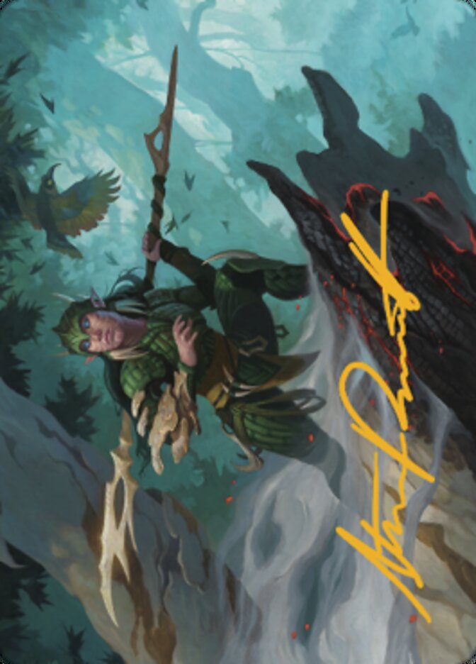 Gwenna, Eyes of Gaea Art Card (Gold-Stamped Signature) [The Brothers' War Art Series] | Exor Games Bridgewater
