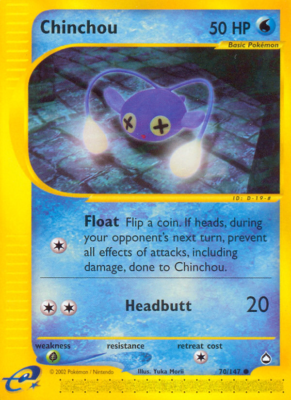 Chinchou (70/147) [Aquapolis] | Exor Games Bridgewater