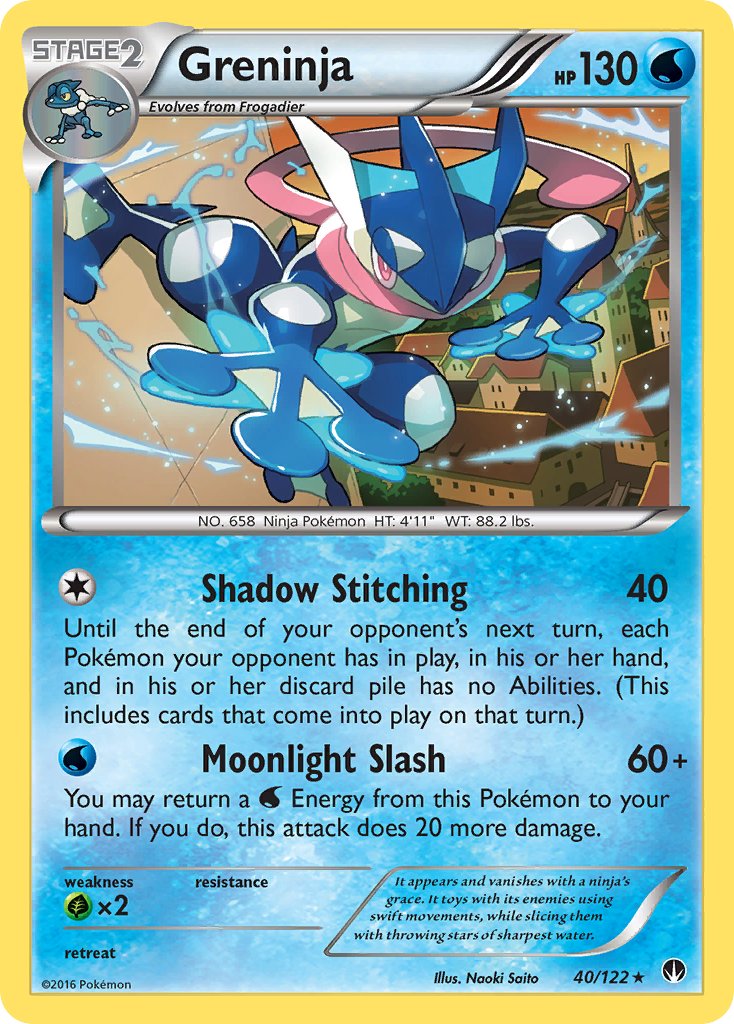 Greninja (40/122) (Theme Deck Exclusive) [XY: BREAKpoint] | Exor Games Bridgewater