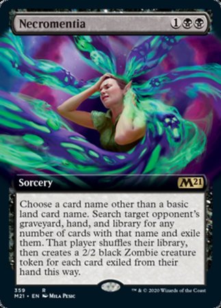 Necromentia (Extended Art) [Core Set 2021] | Exor Games Bridgewater