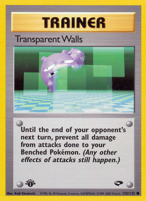 Transparent Walls (125/132) [Gym Challenge 1st Edition] | Exor Games Bridgewater