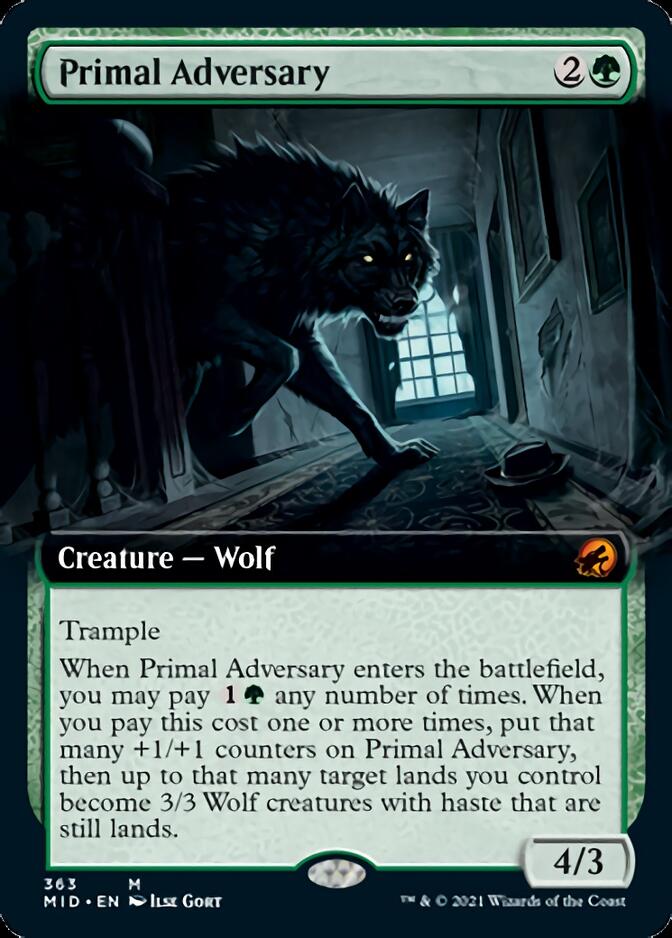 Primal Adversary (Extended) [Innistrad: Midnight Hunt] | Exor Games Bridgewater