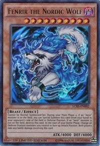 Fenrir the Nordic Wolf [LC05-EN002] Ultra Rare | Exor Games Bridgewater
