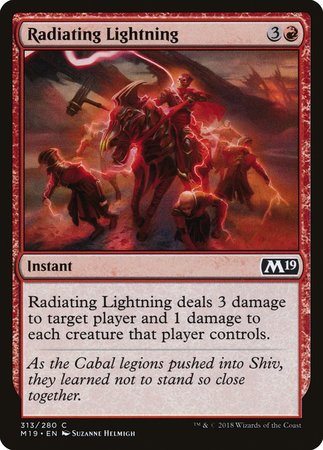 Radiating Lightning [Core Set 2019] | Exor Games Bridgewater